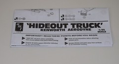 AMT KENWORTH AERODYNE HIDEOUT 1158/06 ⭐PARTS⭐ INSTRUCTION BOOKLET 1:25