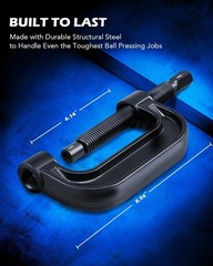 Ball Joint Press Kit, Heavy Duty Ball Joint Removal Tool with 4Wd Adapters, Ball