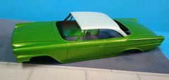 vtg Johan 1962 Chrysler 300 1/25 Model parts Body w/ Hood