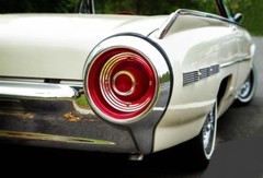 Ford Tbird Thunderbird Classic Car Hot Rod Built1:24Model Race1960s Carousel RED