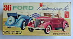 Vintage 1960’s AMT 1:25 Scale ’36 Ford Customizing Kit #149 Started Incomplete