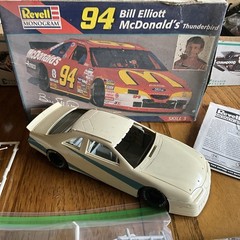 Built Model Car, 1997 Revell Stock Car STARTED, INCOMPLETE, MODIFIED