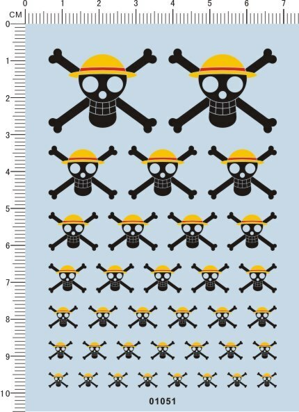 decals Anime for different scales model kits 01051