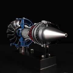 Educational DM122 Turbofan Engine Model Kit – All-Metal, 1:20 Scale Assembly Kit