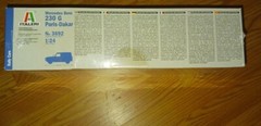 MERCEDES-BENZ 230 G PARIS-DAKAR MODEL KIT ORIGINAL FACTORY SEALED 1:24 ITALERI