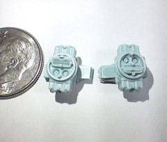 FAB25805 Vintage 600cfm Holley Street Carbs Pressure Cast Resin 1/25 Scale 2 Pcs