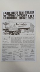 Tamiya 1/14 3 axis reefer semi trailer car truck for trailer Collectables 17+