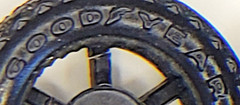 Set of 2 Good Year Rally GT tires 1:25, model, junkyard (3)