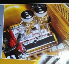 AMT 67 1967 Chevelle SS 1/25 396 454 engine long tube headers tunnel ram