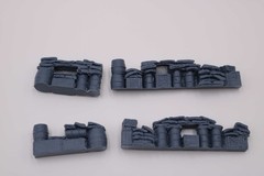 Diorama 1/72 Resin Sandbag Walls Trench Bunker Military Scene Model Accessories