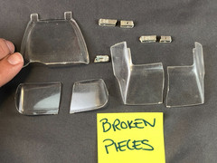 Vintage Model Car Kit Parts 1:24 1:25 JUNKYARD LOT TIRES WINDSHIELD + More!
