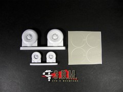 1:48 Resin Wheels Landing Gear for F 14D Tomcat Kinetic K48078