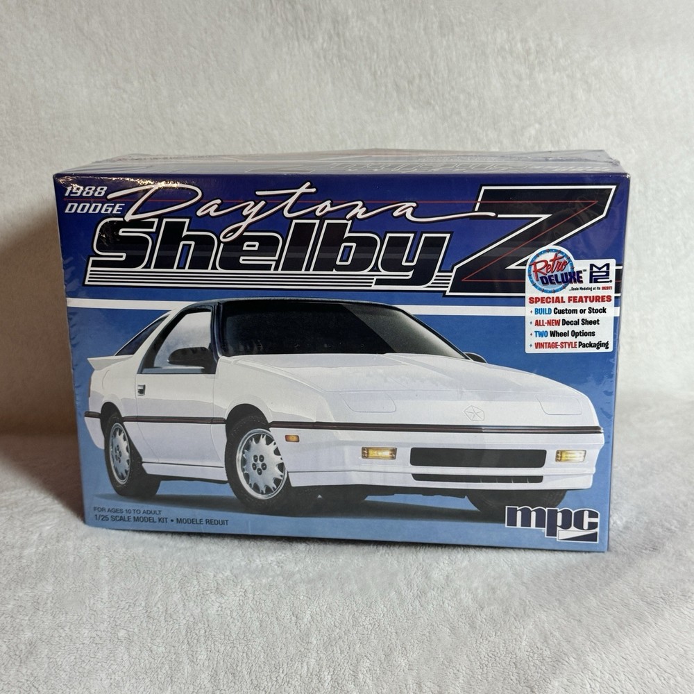 1988 Dodge Daytona Shelby Z Two-in-One Model Kit 1:25th Scale New Sealed Box MPC
