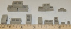 LOT of 225 red bricks 1;24 SCALE DIORAMA (EACH 1/2” x 1/4”x 1/8”)