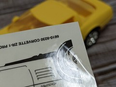 AMT Ertl 1995 Chevrolet Corvette ZR-1 Promo Car Yellow # 6661E0
