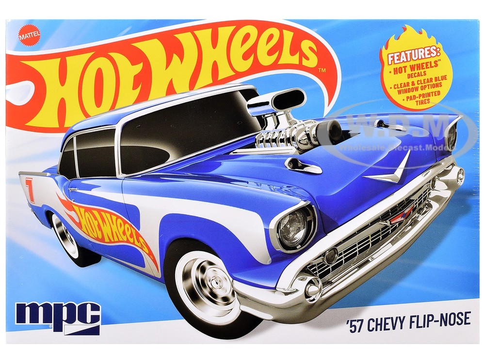 SKILL 2 MODEL KIT 1957 CHEVROLET FLIP-NOSE “HOT WHEELS” 1/25 BY MPC MPC1031