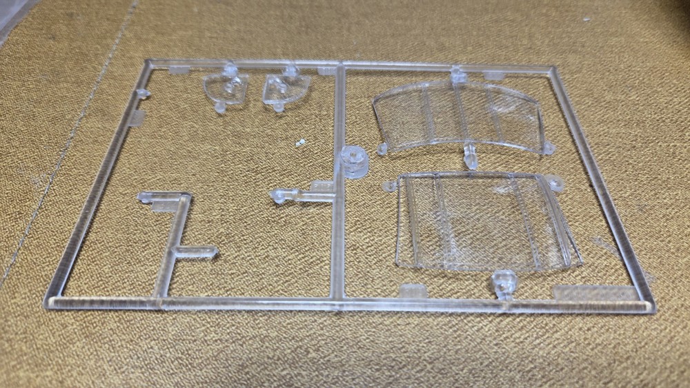 CHEVY Monte Carlo Stock Car FRONT REAR & SIDE GLASS 1:25 AMT model kit PARTS