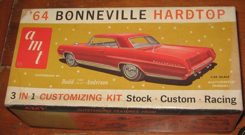 AMT 1964 Pontiac Bonneville HT Hardtop 3-in-1 Annual Kit #6624 Unbuilt in Box 64