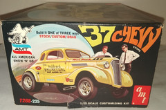 1970’S AMT 1937 CHEVY GASSER SUPERCHARGED 454 ORIGINAL MODEL KIT # T288-225 MIB