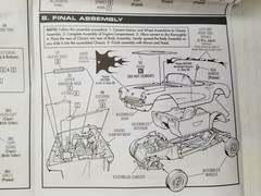 1957 Corvette BODY from AMT 1:25 Model Kit 57