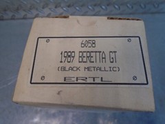 VINTAGE AMT ERTL 1989 BERETTA GT BLACK METALLIC DEALER PROMO 1:25 # 6058