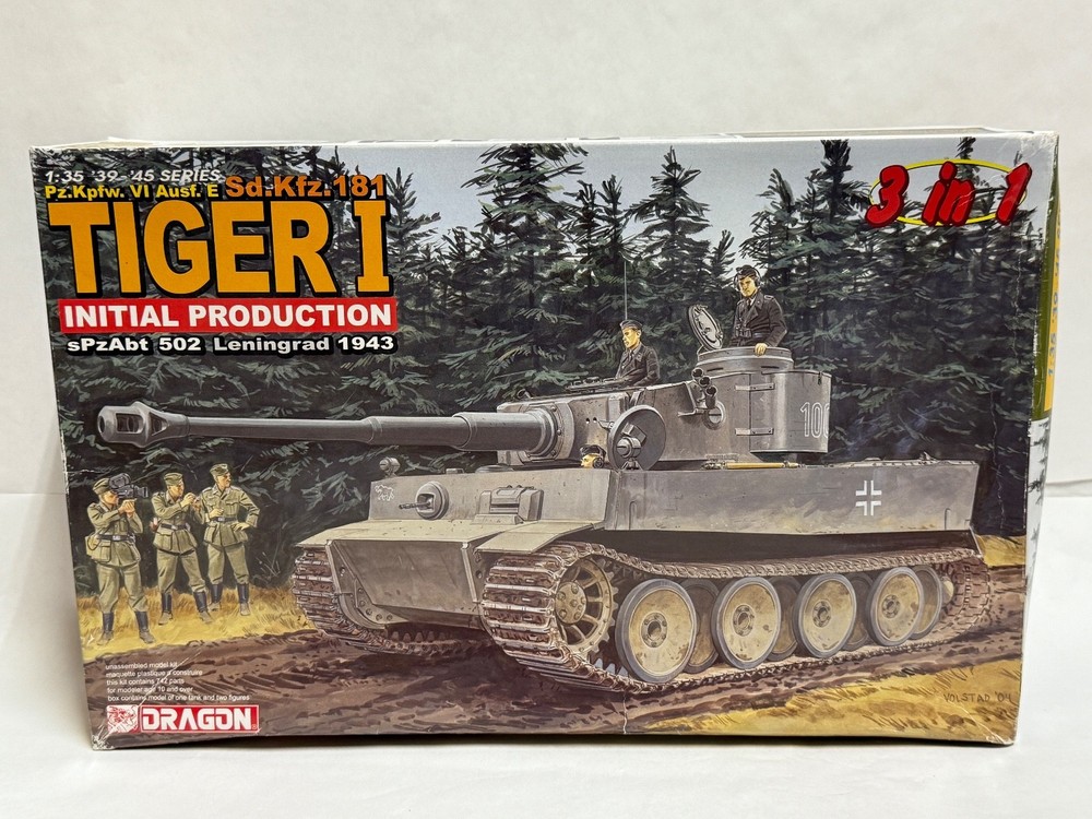 Dragon 1/35 Pz.Kpfw. VI Ausf E Tiger I Sd.Kfz. 181 Initial Prod WWII German 6252