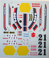 Decalpool 1:12 Scale Suzuki RGB500 Team Gallina ’80 Decalsheet DP335 suit Tamiya