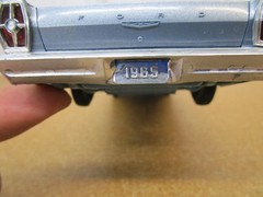 1965 Ford Galaxie 500 XL 2 door coupe 1/25 dealer promo car blue