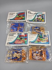 Vintage Super Motorcycles -2x Cars – Historical Transportation Models New Sealed