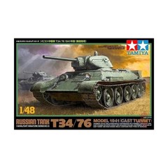 TAMIYA WWII Tank Model 1:48 Russian T34/76 Model 1941 New